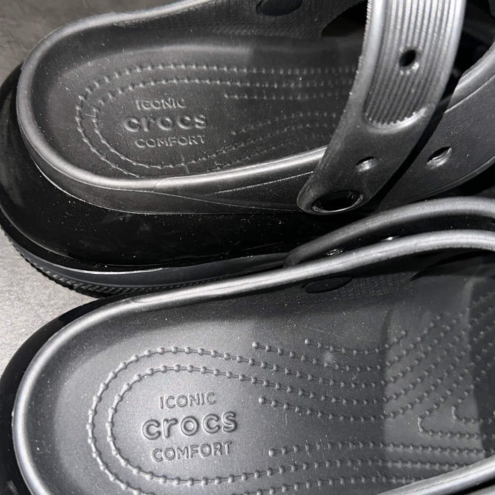 CROCS Classic Black Sandals - Picture 7 of 8